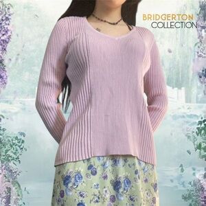 Vintage 1990s Caslon Purple Long Sleeve Ribbed Top